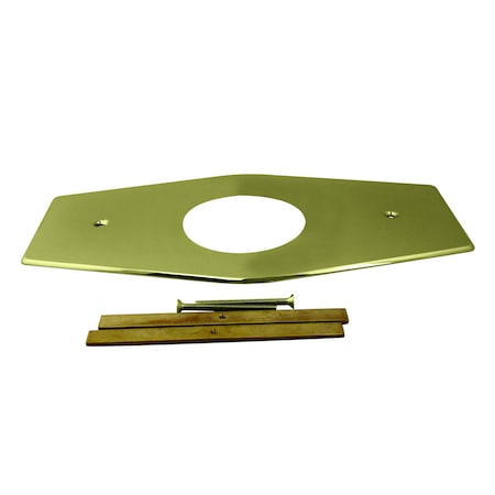 Westbrass Remodel Cover Plate for Mixet Bathtub and Shower Valves, Polished Brass D503-03